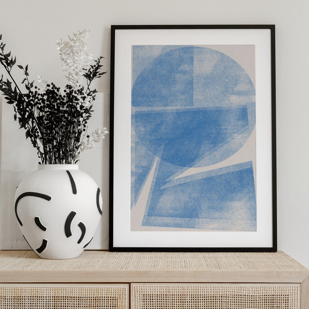 Azure Geometry - Art Print by THE MIUUS STUDIO