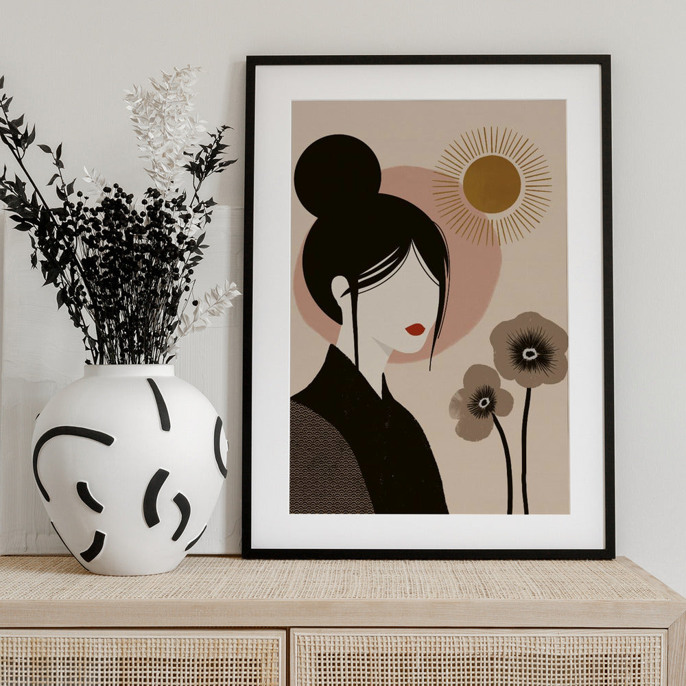 Japandi Lady - Art Print by Katarzyna Gąsiorowska