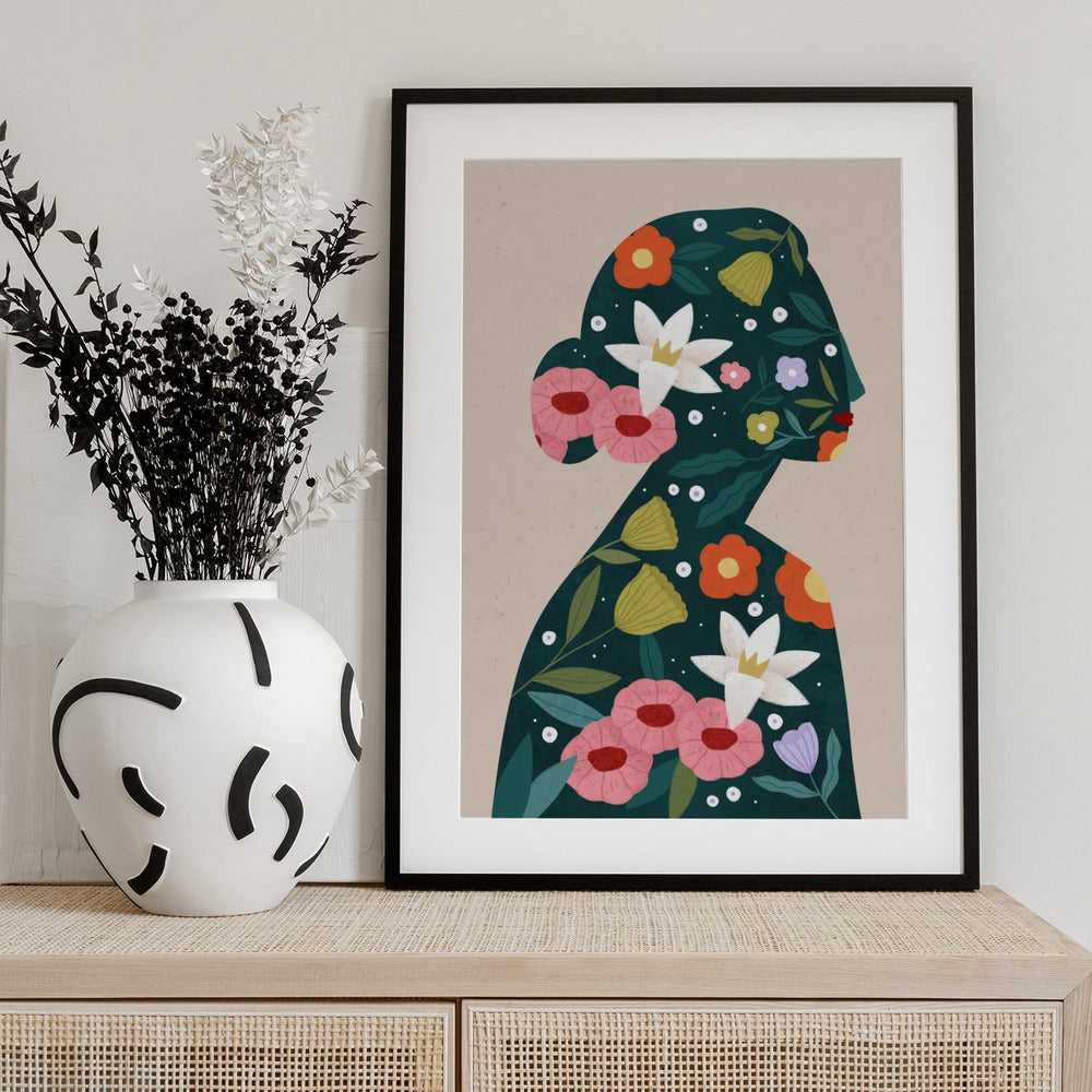 Filled With Flowers - Art Print by Bea Müller