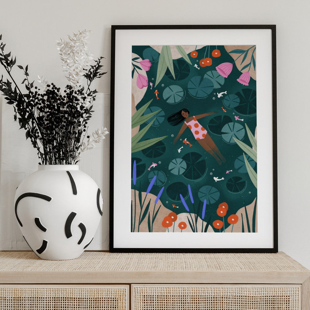 Wild Swimming - Art Print by Bea Müller