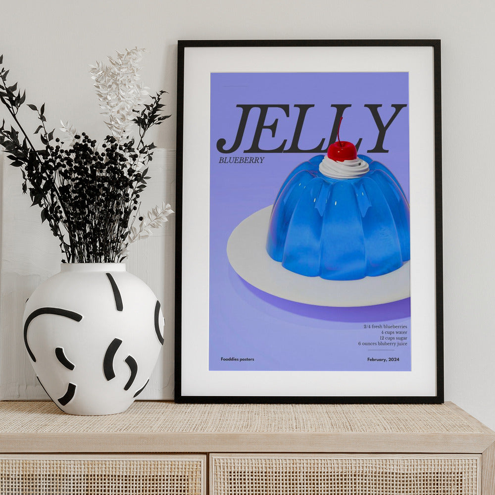 Blue Jelly - Art Print by Julia Ramiro