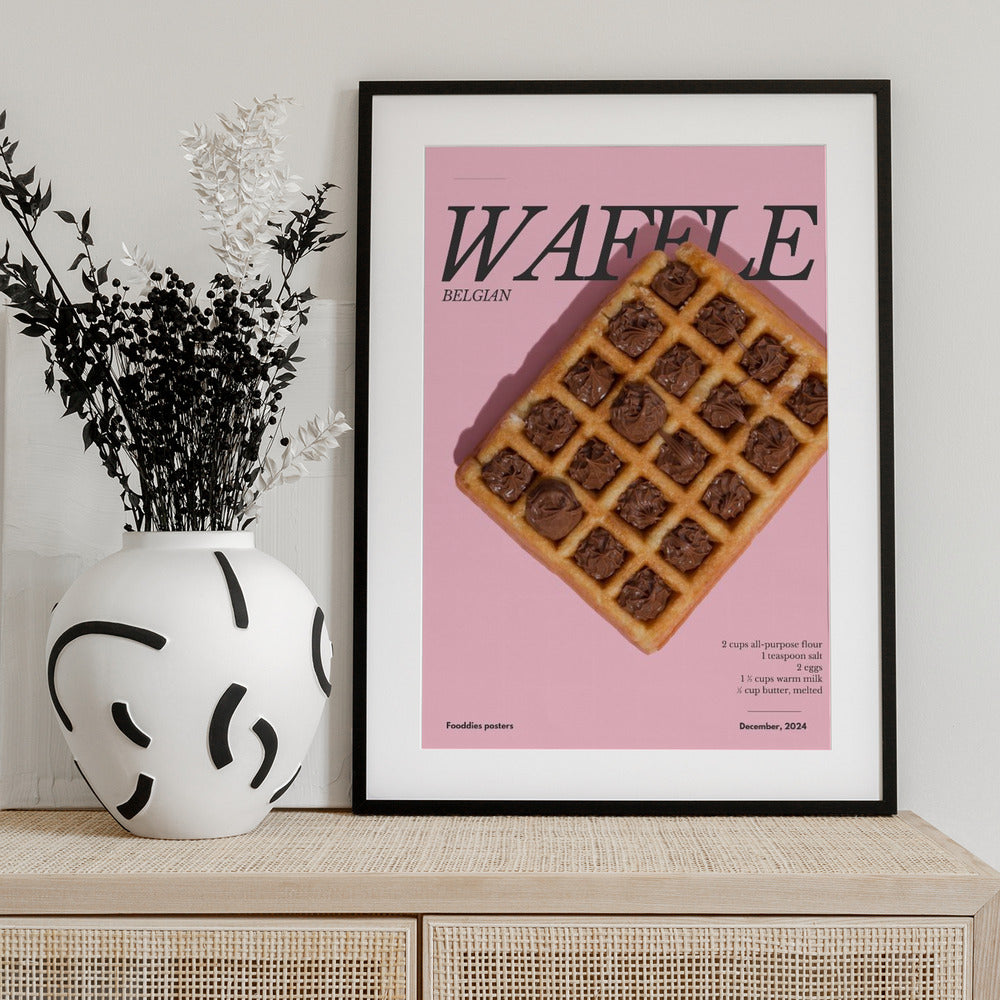 Belgian Waffle - Art Print by Julia Ramiro
