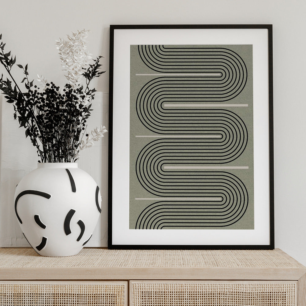 Curved Pathways - Art Print by THE MIUUS STUDIO
