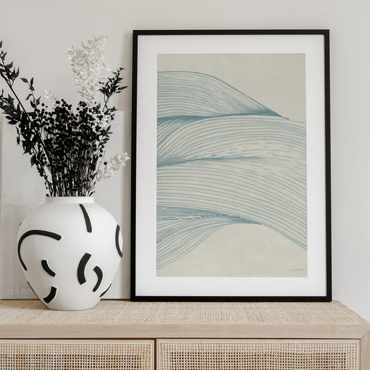 Ocean in lines 01 - Art Print by Lucrecia Caporale