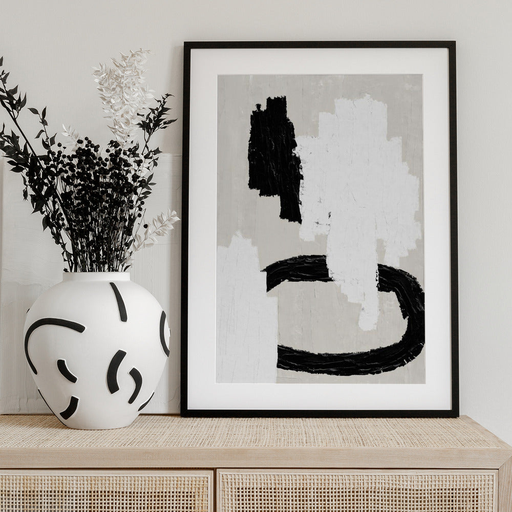 Monochrome Strokes - Art Print by THE MIUUS STUDIO