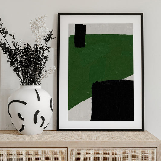 Emerald Abstraction - Art Print by THE MIUUS STUDIO