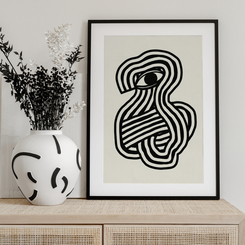 Third eye abstract - Art Print by Little Dean