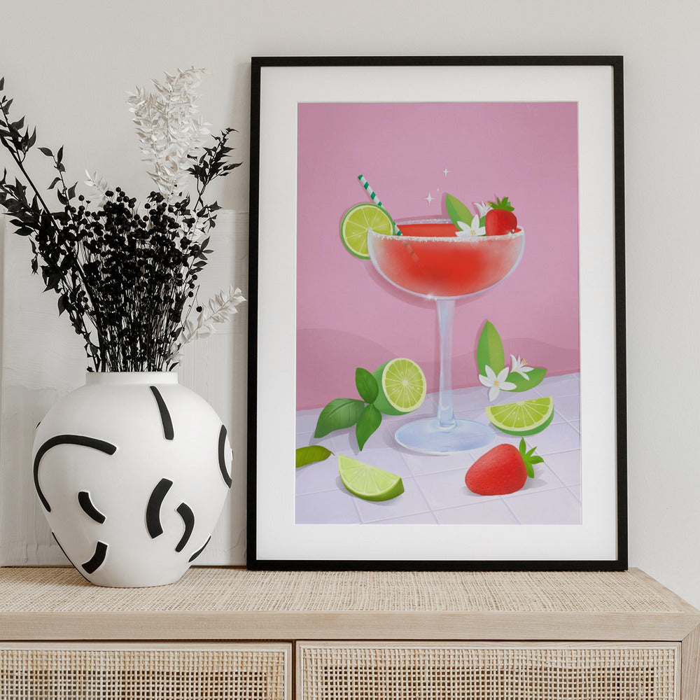 Daiquiri Cockail - Art Print by Petra Lizde