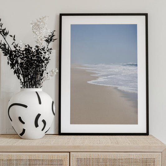 Blue and Sand 1 - Art Print by Mareike Böhmer