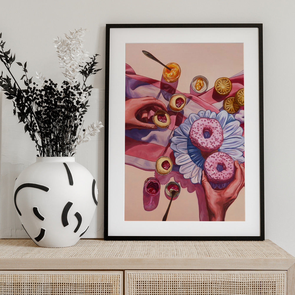 On Wednesdays, We Eat Pink - Art Print by Anna Zdanowicz