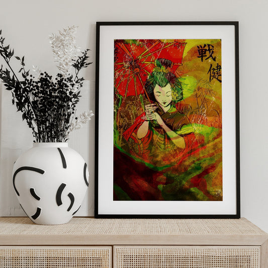 Geisha - Art Print by Osvaldo Russo