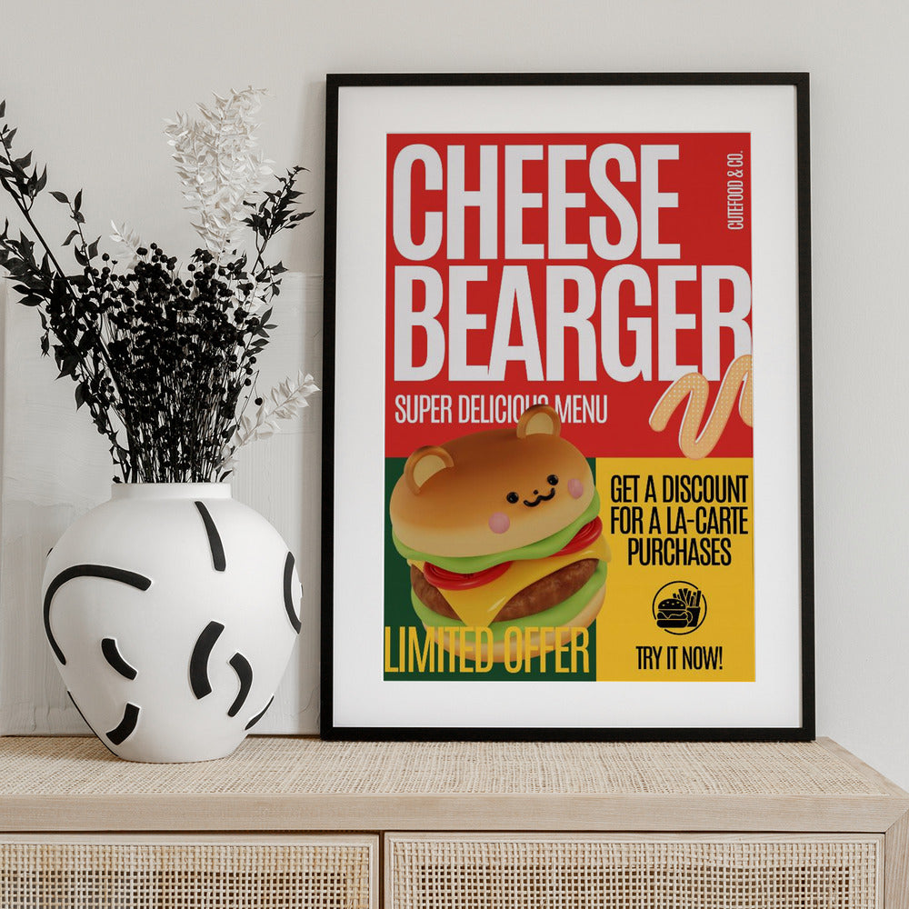 Cheese Burger Offer - Art Print by Julia Ramiro