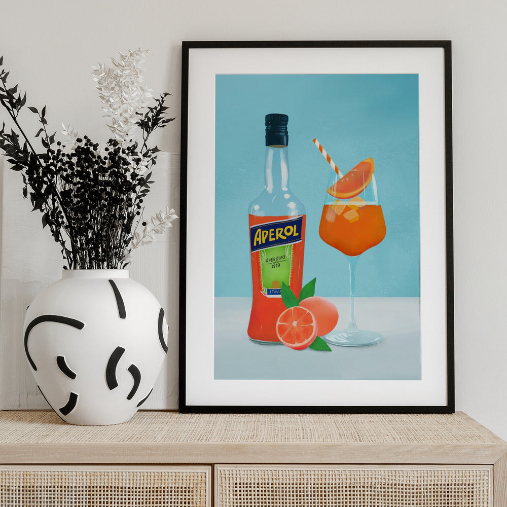 Aperol Spritz - Art Print by Petra Lizde