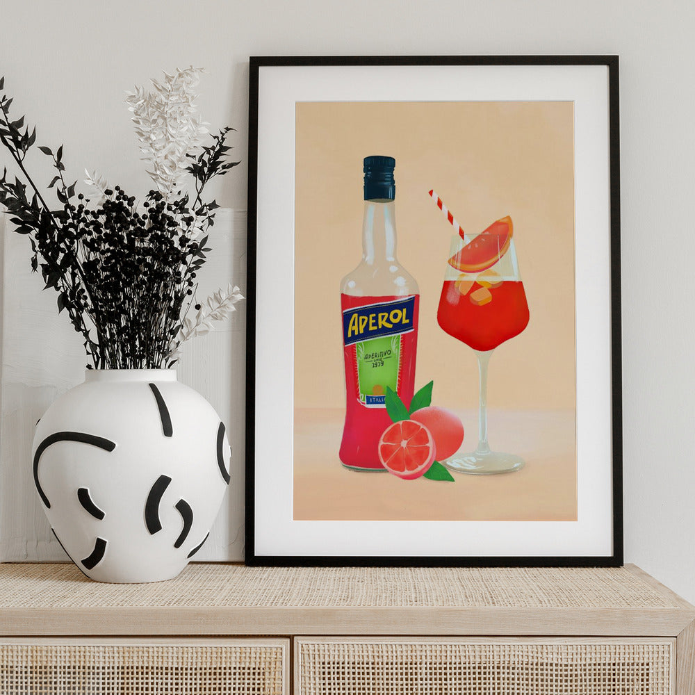Aperol Spritz - Art Print by Petra Lizde
