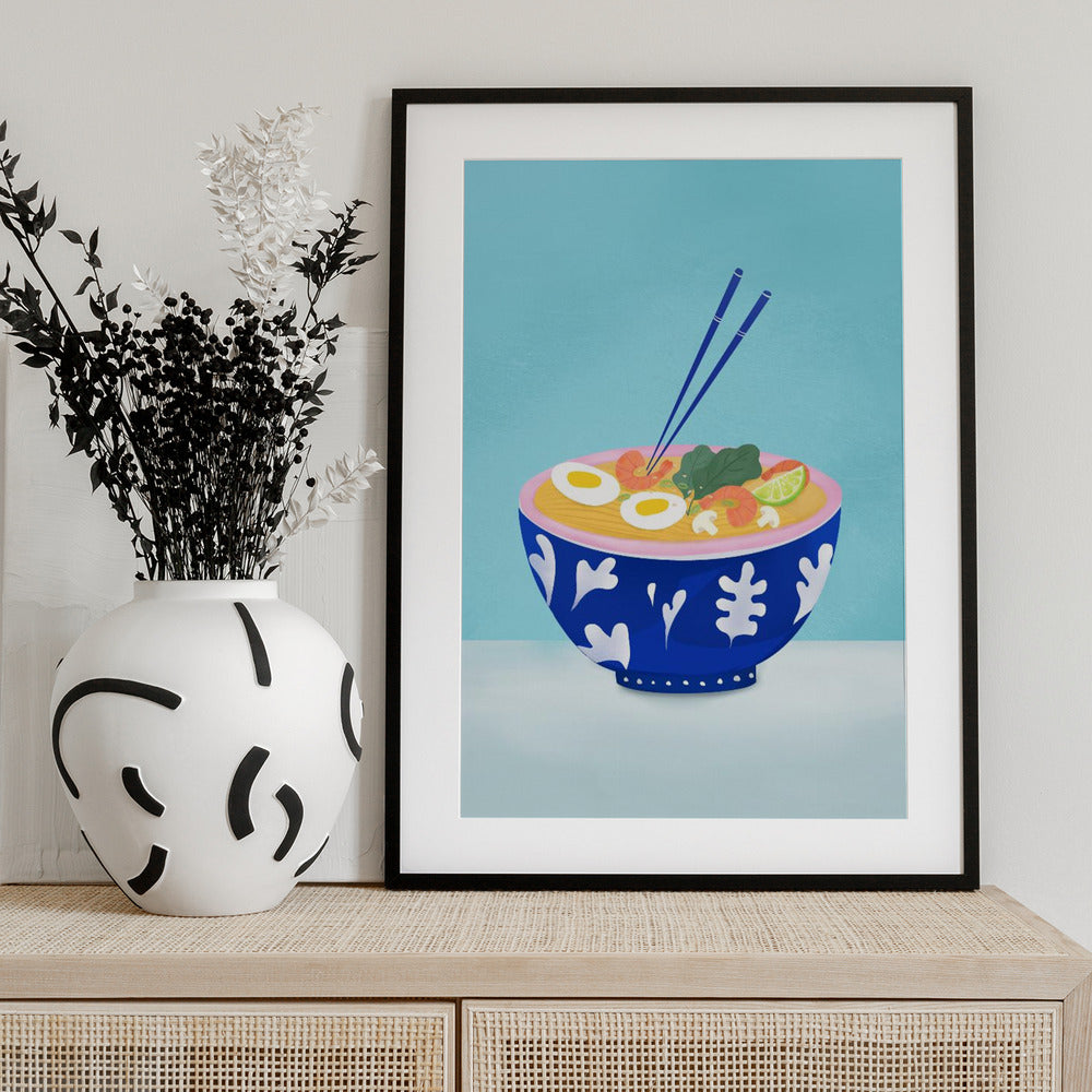 Ramen Bowl - Art Print by Petra Lizde