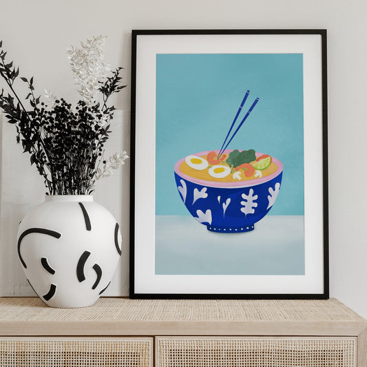 Ramen Bowl - Art Print by Petra Lizde
