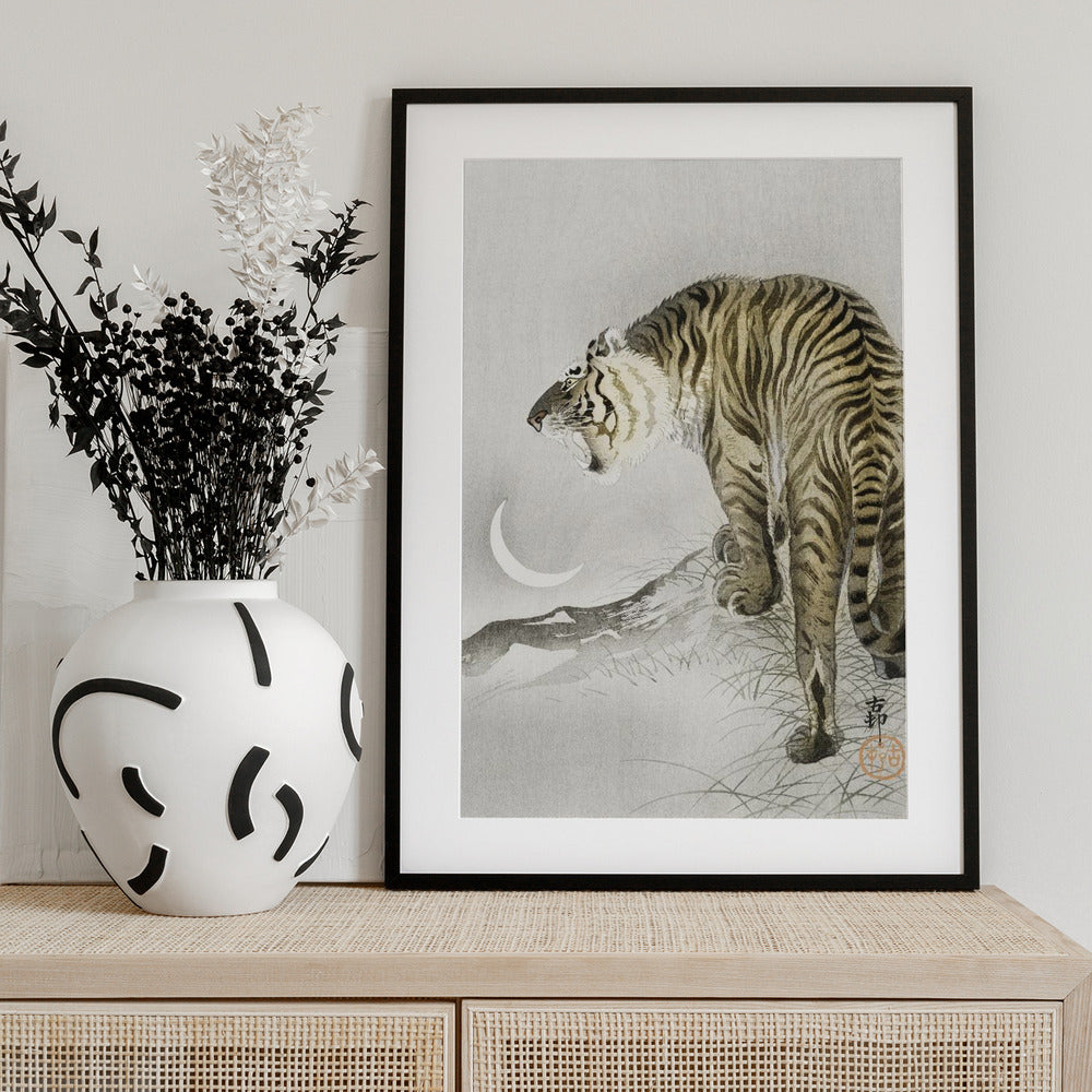 Roaring Tiger - Art Print by Ohara Koson