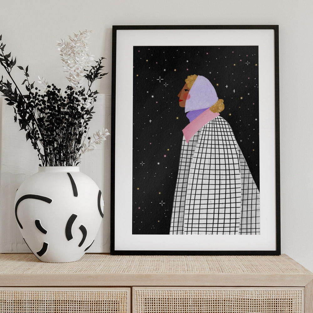 The Lady with the Stars - Art Print by Bea Müller