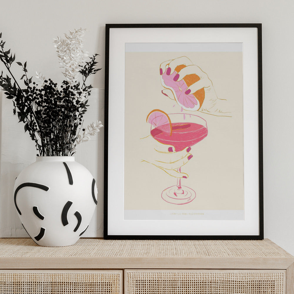 Jlr Cocktail2 Copy - Art Print by Jenny Liz Rome