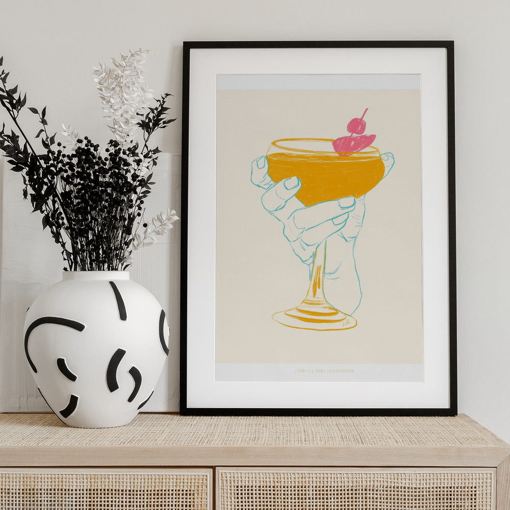 Jlr Cocktail1 - Art Print by Jenny Liz Rome