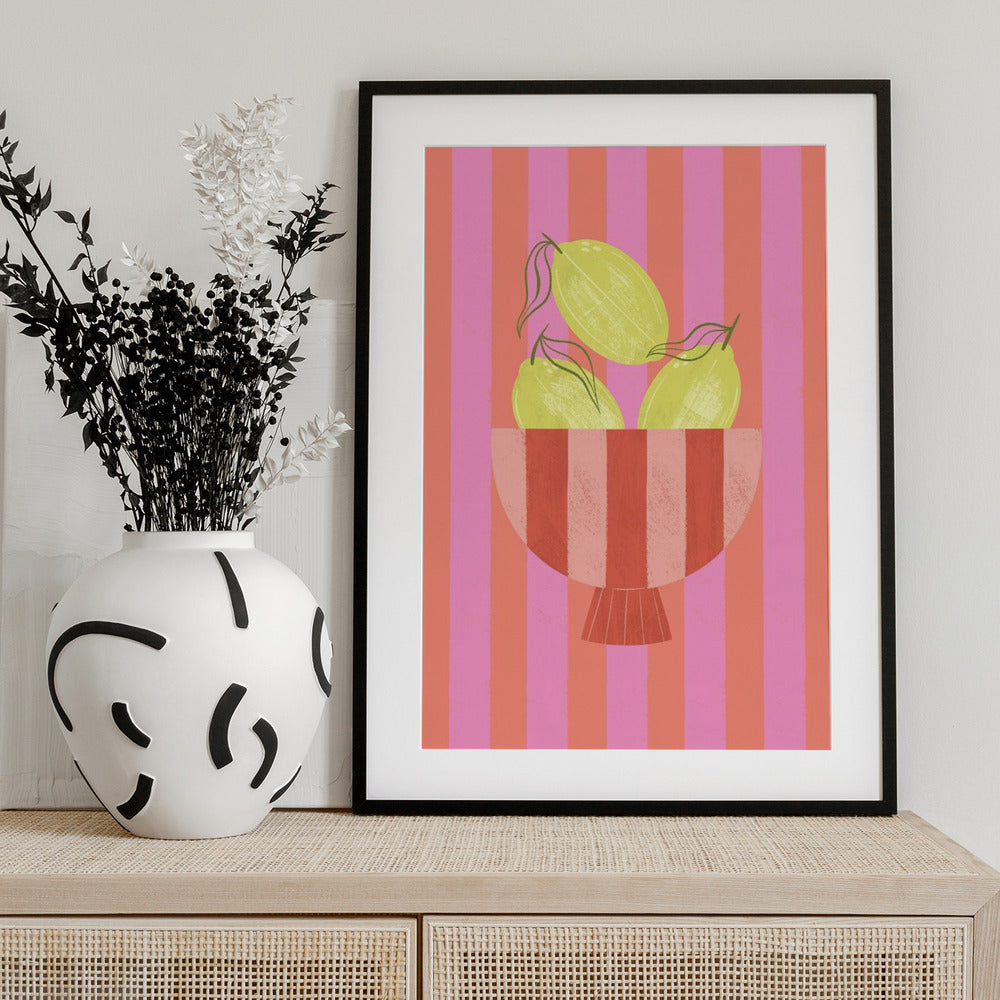 Bowl Of Lemons - Art Print by Melissa Donne