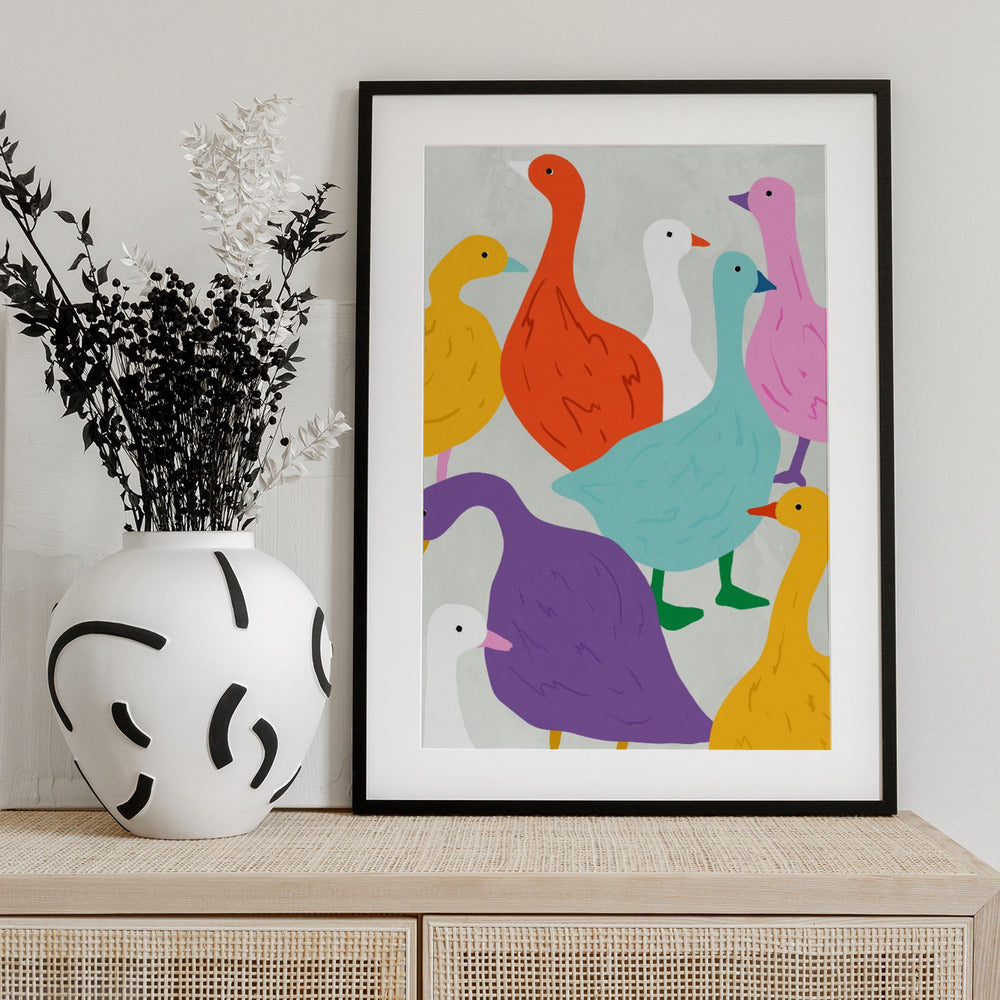 Duck Around & Find Out - Art Print by Uma Gokhale