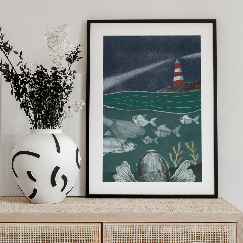 Ocean - Art Print by Lilianna Lasocka