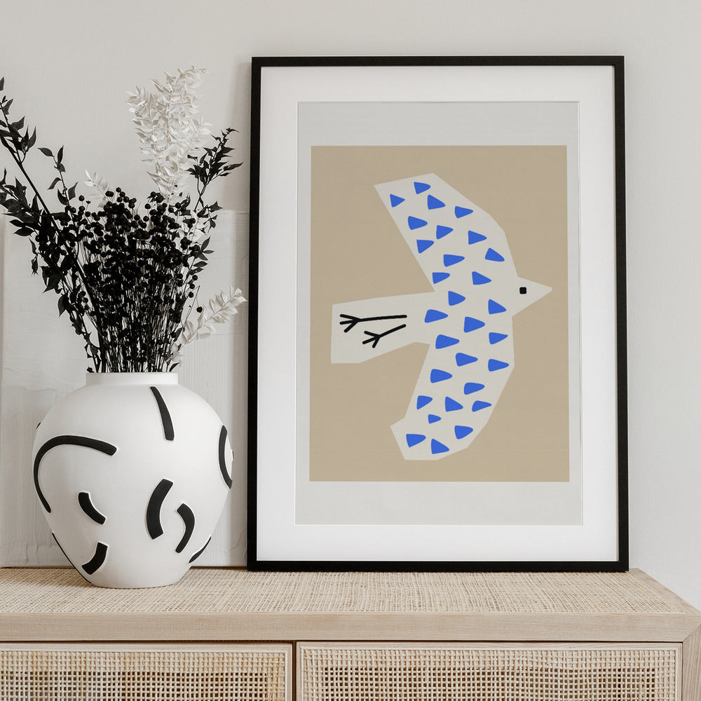 Bird Latte - Art Print by Silvia Visscher