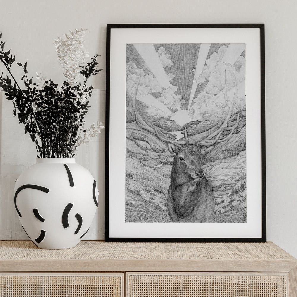 Rise With the Sun Original - Art Print by EC Mazur