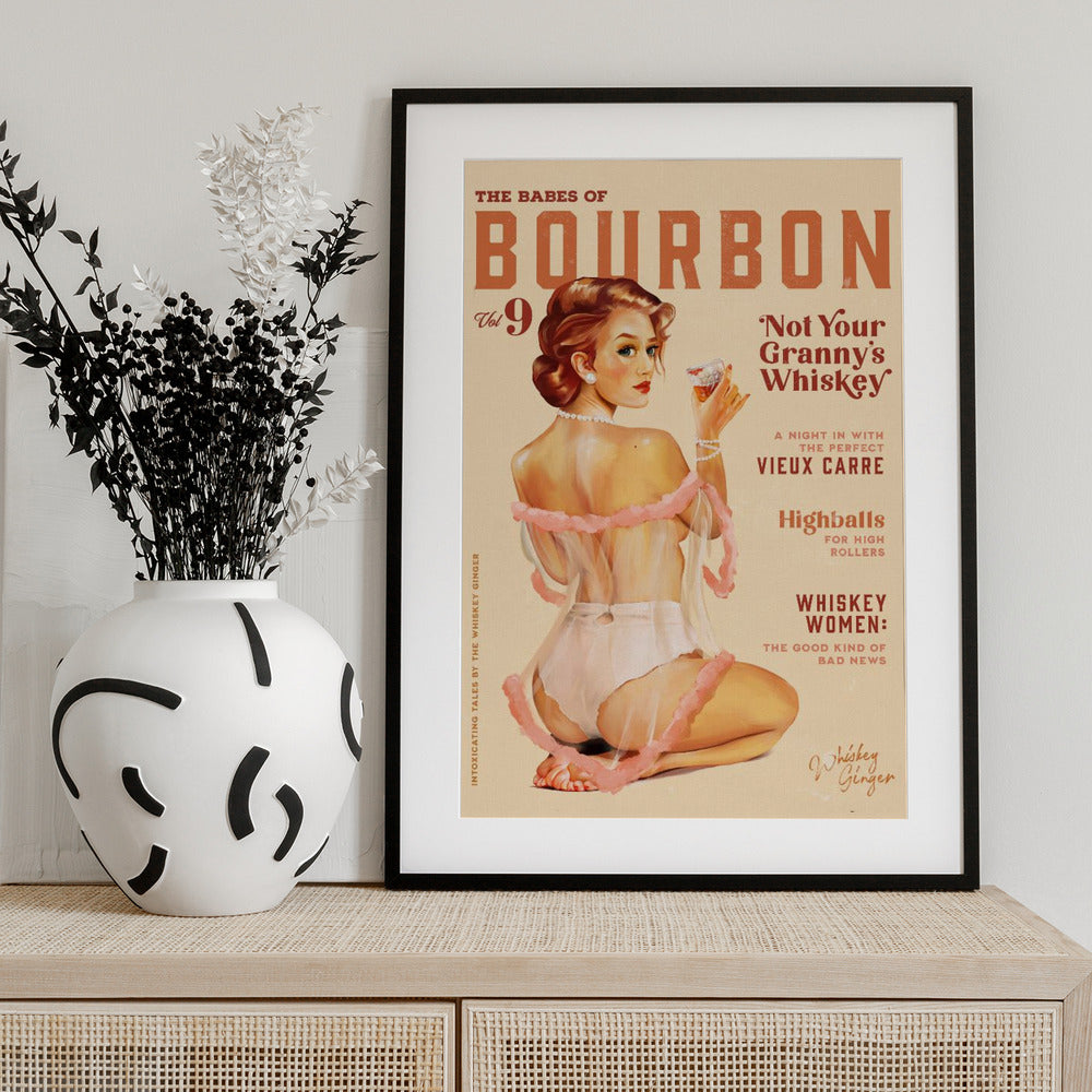 Babes of Bourbon Vol 9 Vintage Whiskey Pinup - Art Print by The Whiskey Ginger