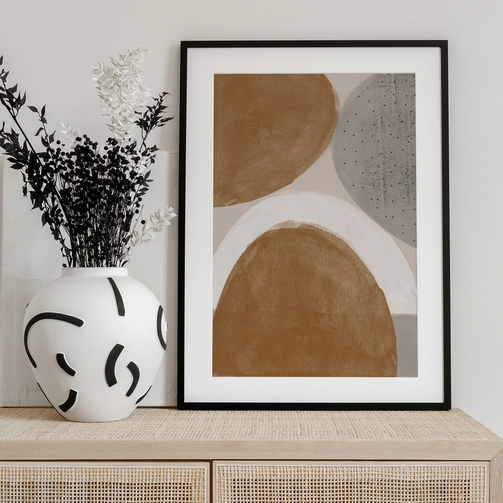 Earthy Shapes Harmony - Art Print by THE MIUUS STUDIO