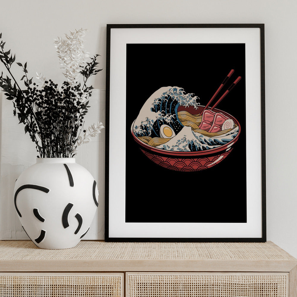 Great Ramen Wave - Art Print by Vincent Trinidad