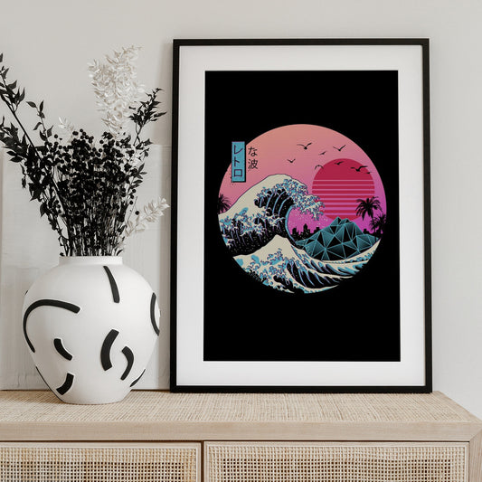 Great Retro Wave - Art Print by Vincent Trinidad