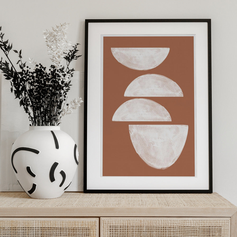 Stacked Halves - Art Print by THE MIUUS STUDIO