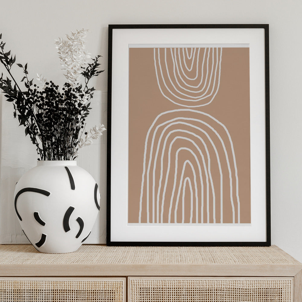 Earthy Layers Harmony - Art Print by THE MIUUS STUDIO