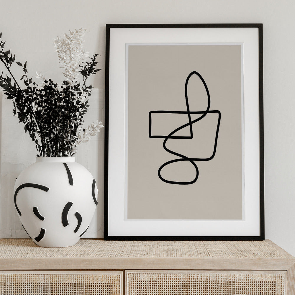 Graceful Looping Lines - Art Print by THE MIUUS STUDIO