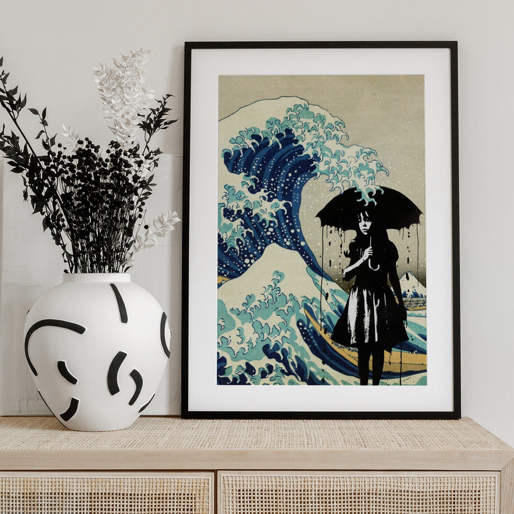 Under the Wave - Art Print by Dikhotomy