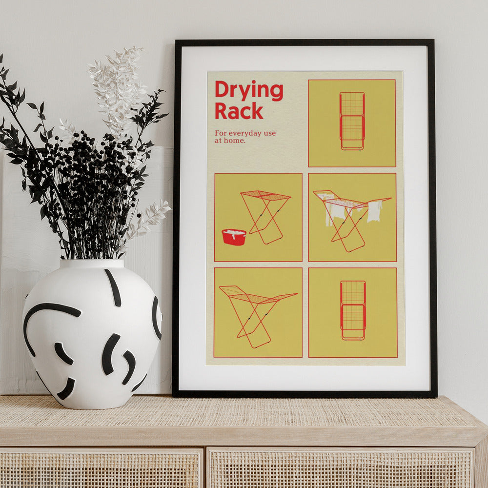 Poster Drying Rack - Art Print by Rosi Feist