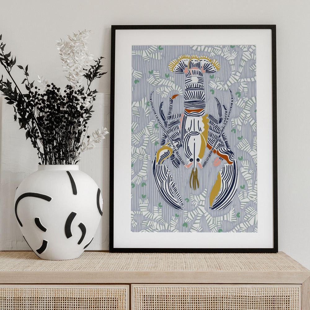 Crustacean Core grey - Art Print by Annick