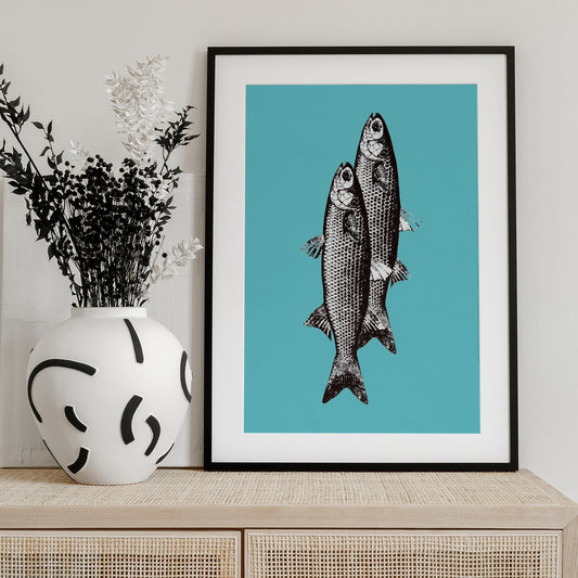 Sardinas - Art Print by Elizabeth C
