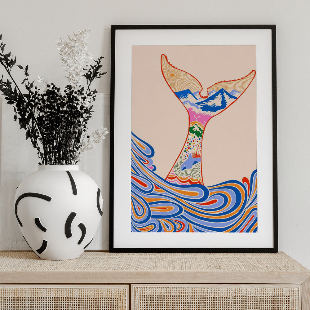 Feeling Blue, Shades of Blue - Art Print by Kintsugi99