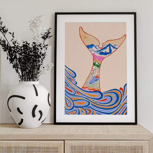 Feeling Blue, Shades of Blue - Art Print by Kintsugi99