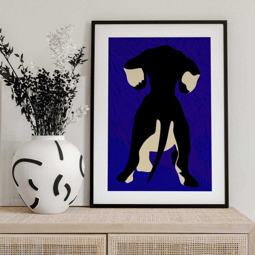 Blue Backdrop - Art Print by Kintsugi99