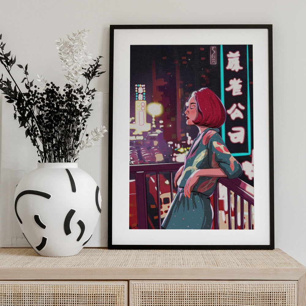 Girl in Japan - Art Print by Sarah Oliveira