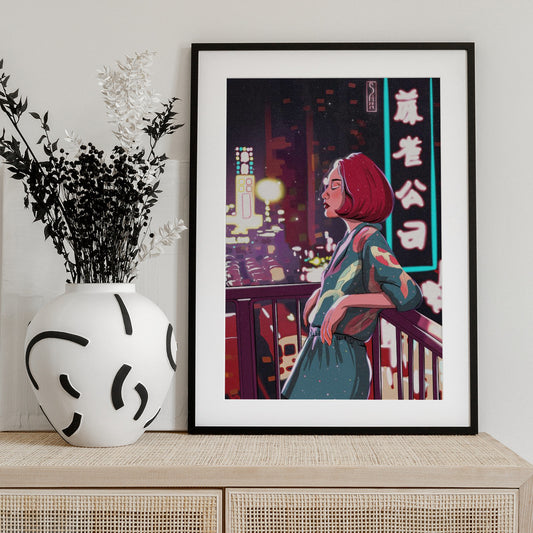 Girl in Japan - Art Print by Sarah Oliveira