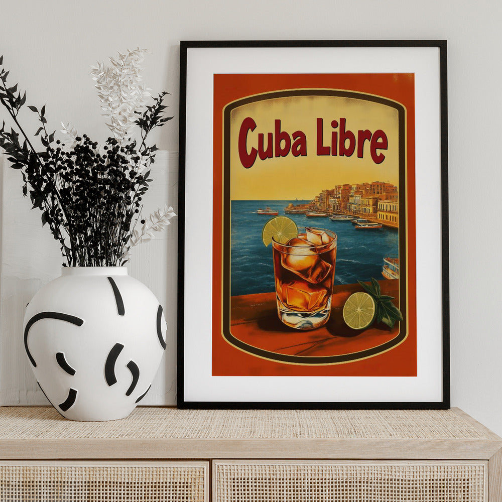 Cuba Libre Vintage Commercial - Art Print by Andreas Magnusson