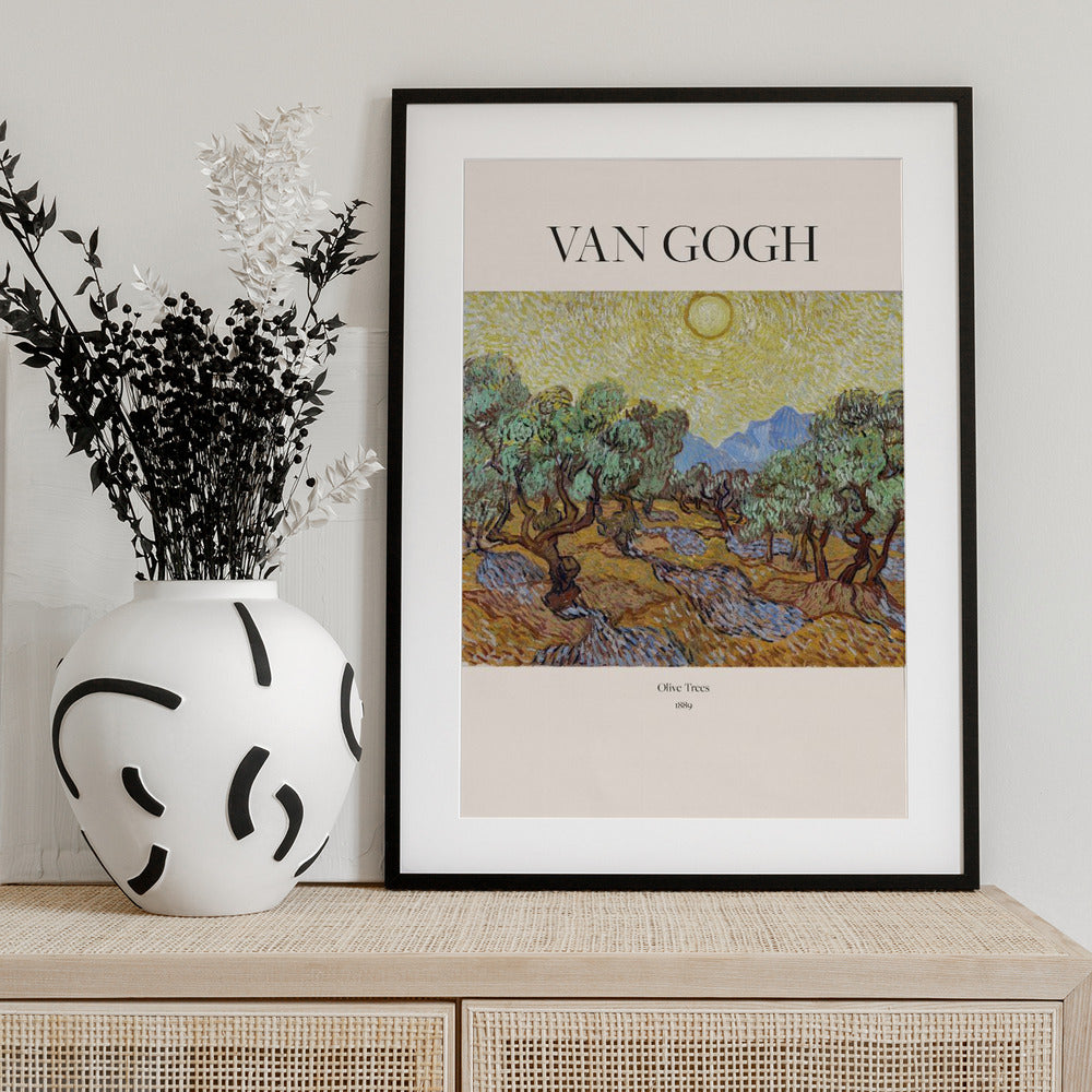 Olive Trees (1889) - Art Print by Vincent Van Gogh