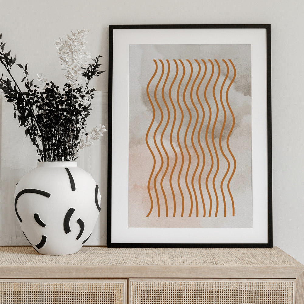 Curved Line Harmony - Art Print by THE MIUUS STUDIO