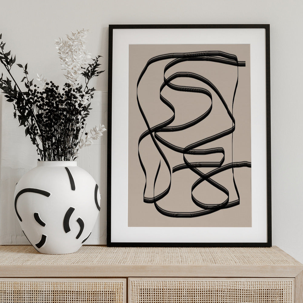 Flowing Lines Maze - Art Print by THE MIUUS STUDIO