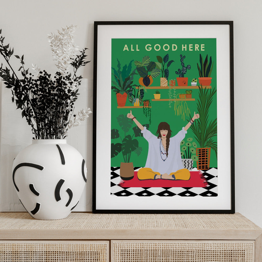 All Good Here - Art Print by WallChart Art Studio